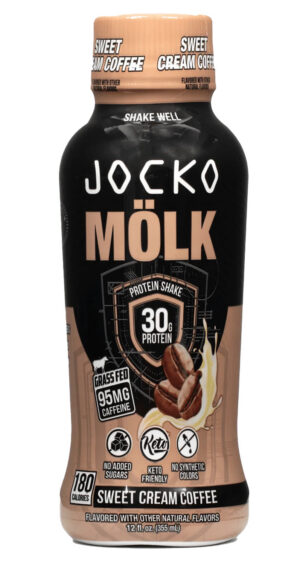 Jocko Fuel 29126 Sweet Cream Coffee Protein Shake 12oz 12Pack
