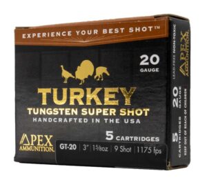 APEX AMMO GT20-9     20G 3    1-5/8 9         5/10