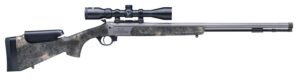 Traditions CR53846604537 NitroFire Pro 50 Cal 209 Primer Firestick 26" Tungsten Cerakote Fluted Threaded Barrel, Drilled & Tapped Steel Receiver, Adj Cheek Piece & LOP Desert Web Synthetic Stock, 3.5-