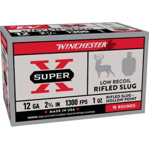 Winchester Super-X Shotshells 12ga 2-3/4" 1oz 1300 fps Slug 25/ct