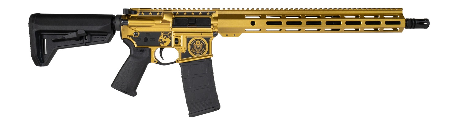 Shark Coast Tactical 300144100002CC FDE *CA Compliant 5.56 NATO 10+1 16" Black Melonite Threaded Barrel, Flat Dark Earth Cerakote Aluminum Receiver w/Picatinny Rail, M-LOK Handguard, Magpul MOE SL Bla