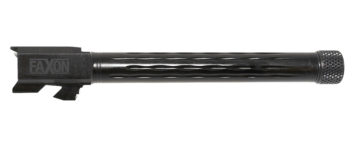 Faxon Firearms GB910N34LGQT Match Series 9mm Luger 5.75" Fluted Threaded Black Nitride Stainless Steel, Fits Glock 34 Gen2-4