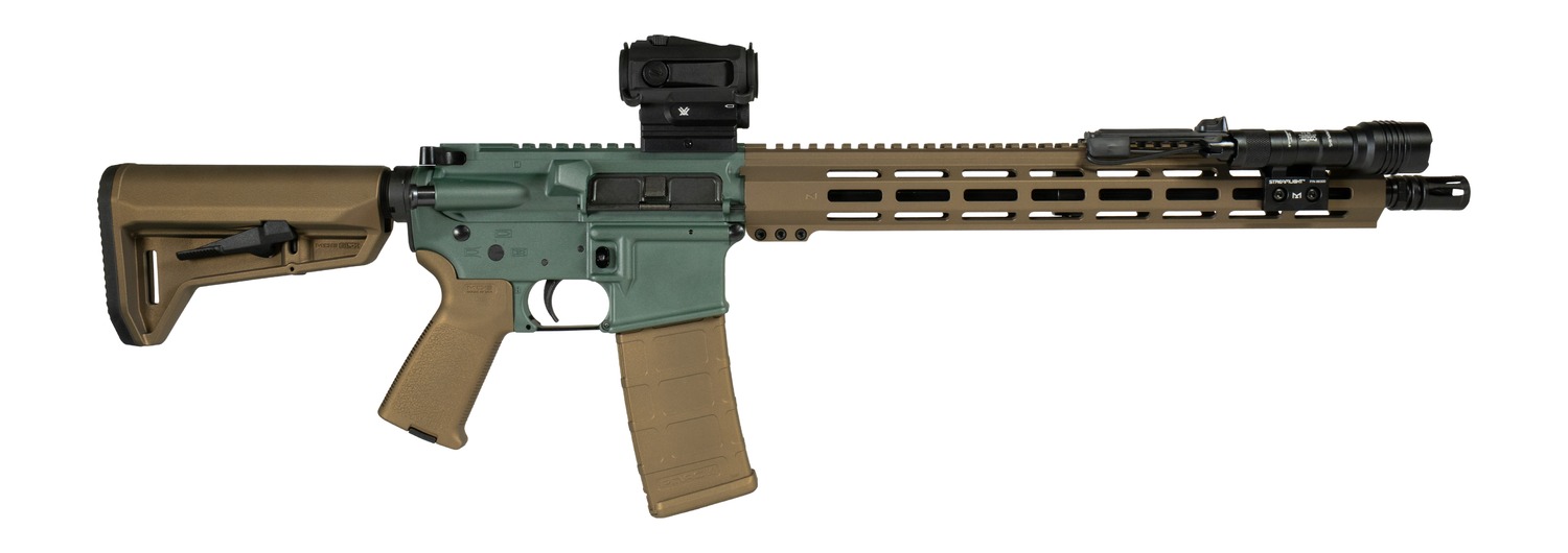 Shark Coast Tactical SCC05073GOB Goblin Bundle 5.56 NATO 30+1 16" Black Nitride Threaded Barrel, Aluminum Receiver w/Picatinny Rail, M-LOK Handguard, Magpul Collapsible Polymer Stock, Magpul MOE Grip,