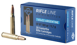 PPU 7.65X53 ARGENTINE SP 180GR 20RD BOX 10 BOXES PER CASE