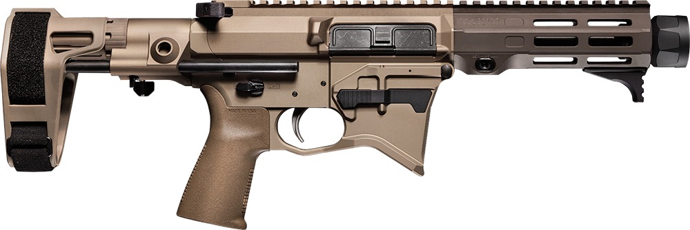 Maxim Defense MD9 905 CQB 9mm Luger 5.50" Black Nitride Threaded Barrel, Arid Brown Anodized Aluminum Receiver w/Picatinny Rail, M-Rax/M-Slot Handguard, Arid Brown Polymer Maxim CQB Brace, Arid Brown