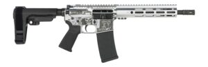 Shark Coast Tactical SCC07374DOD-P Day of the Dead  5.56 NATO 30+1 10.50" Black Nitride Threaded Barrel, Aluminum Laser Engraved Receiver w/Picatinny Rail, M-LOK Handguard, Polymer SB Tactical SBA3 Br