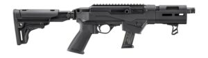 Ruger  PC Carbine  SBR 9mm Luger 17+1 6.50" Black Threaded Barrel, Black Hardcoat Anodize Aluminum Receiver w/Picatinny Rail, M-LOK Handguard, Folding w/Adj LOP Black Polymer Stock, Black Polymer Grip