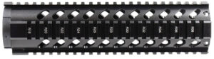 Aim Sports MT061 AR Handguard  10" Mid-Length Style Made of Aluminum with Black Anodized Finish & Quad Rail