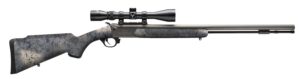 Traditions CR5846604437 NitroBolt w/Scope 50 Cal Firestick 24" Tungsten Cerakote Fluted Threaded Barrel, Tungsten Cerakote Drilled & Tapped Steel Receiver, Adj Cheek Piece & LOP Desert Web Synthetic S