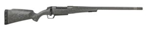 Fierce Firearms ROGTCX7PRC22DGM CT Rogue XP 7mm PRC 3+1 22" Carbon Fiber Match Grade Barrel, Distressed Gray Titanium Drilled & Tapped Receiver, Picatinny Rail Forend, Carbon Matrix C3 Carbon Fiber St