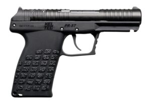 Kel-Tec PR57BLK10 PR-5.7  Compact 5.7x28mm 10+1 4.64" Stainless Rotary Barrel, Black Oxide Steel Optic Ready/Serrated Slide, Black Polymer Frame w/Accessory Rail, Textured Grip