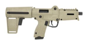 Kel-Tec SDP9TAN SUB SDP 9mm Luger 17+1 6" Threaded Barrel, Polymer Receiver w/Picatinny Rail, Polymer Folding Pistol Brace, Polymer Grip